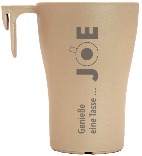 JOE Tasse mit Beschriftung